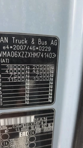 Man Tgx 18 460 EURO 6, снимка 8
