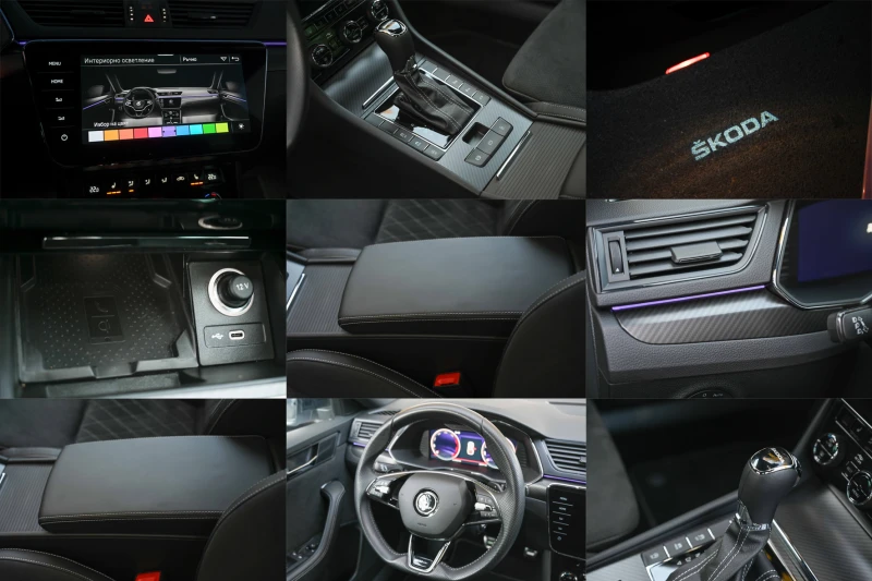 Skoda Superb 2.0TDI* Sportline* КАМЕРА* ACC* 80000КМ* Germany, снимка 15 - Автомобили и джипове - 52238475