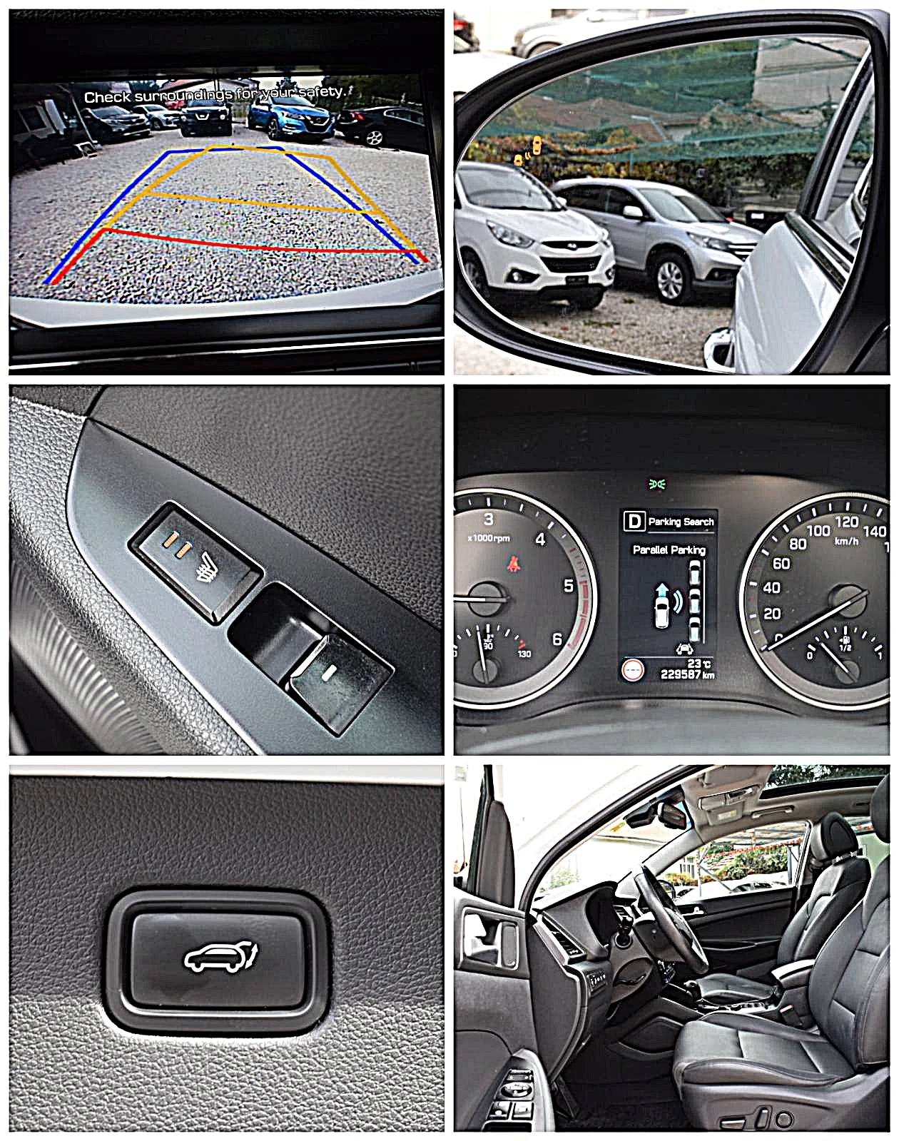 Hyundai Tucson 2.0ШВЕЙЦАРИЯ/VERTEX/4x4/АВТОМАТИК/ОБДУХВАНЕ/КАМЕРА, снимка 16 - Автомобили и джипове - 56168732