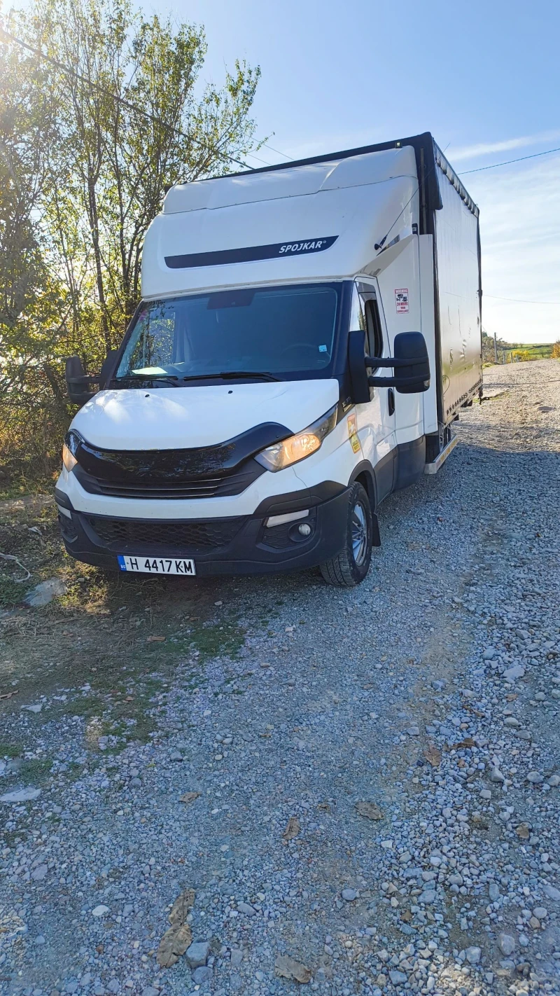 Iveco 35S18 2019 г, Двойна кабина 10 пал.автом. с падащ борд , снимка 4 - Бусове и автобуси - 52297887