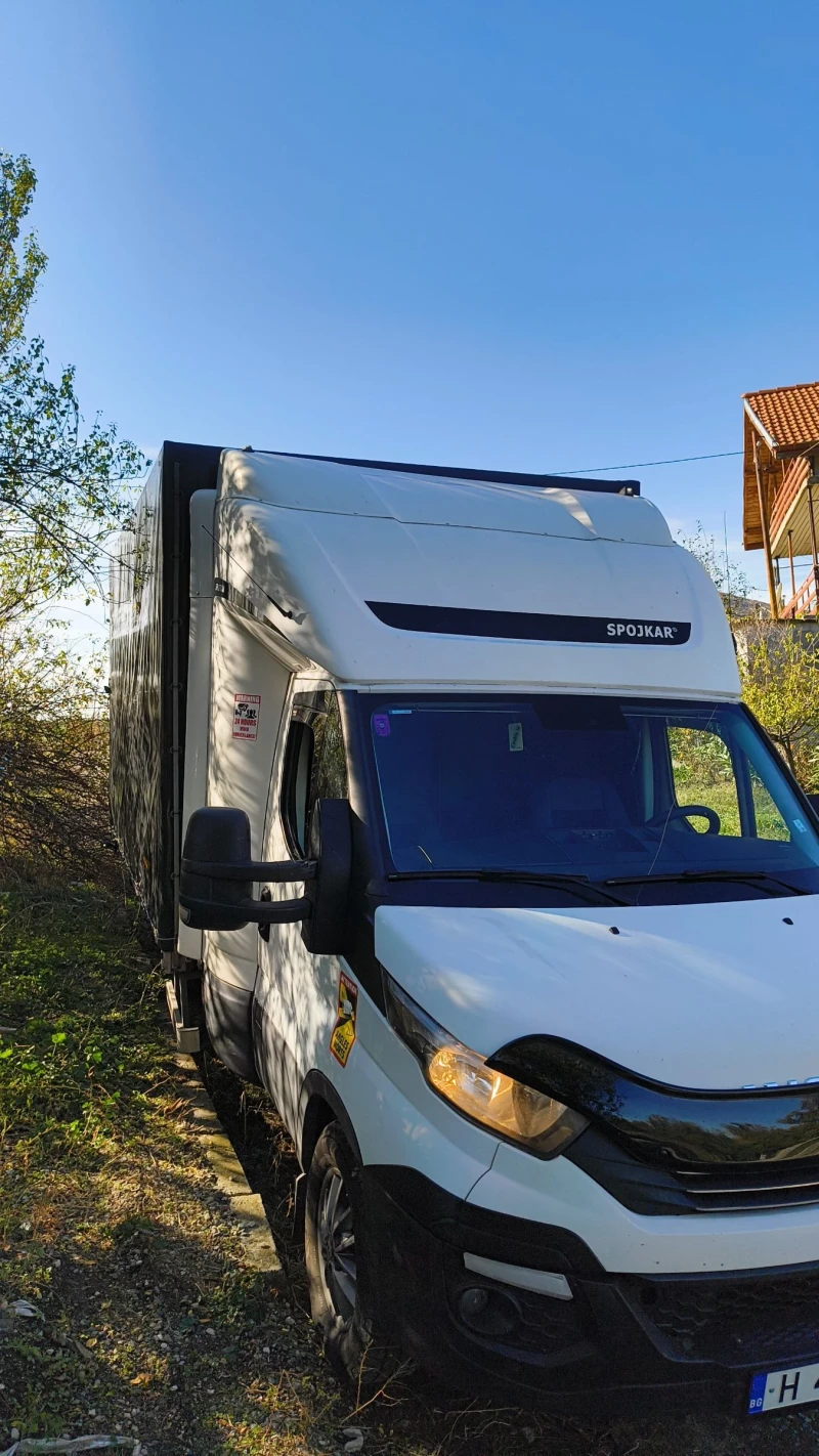 Iveco 35S18 2019 г, Двойна кабина 10 пал.автом. с падащ борд , снимка 2 - Бусове и автобуси - 52297887