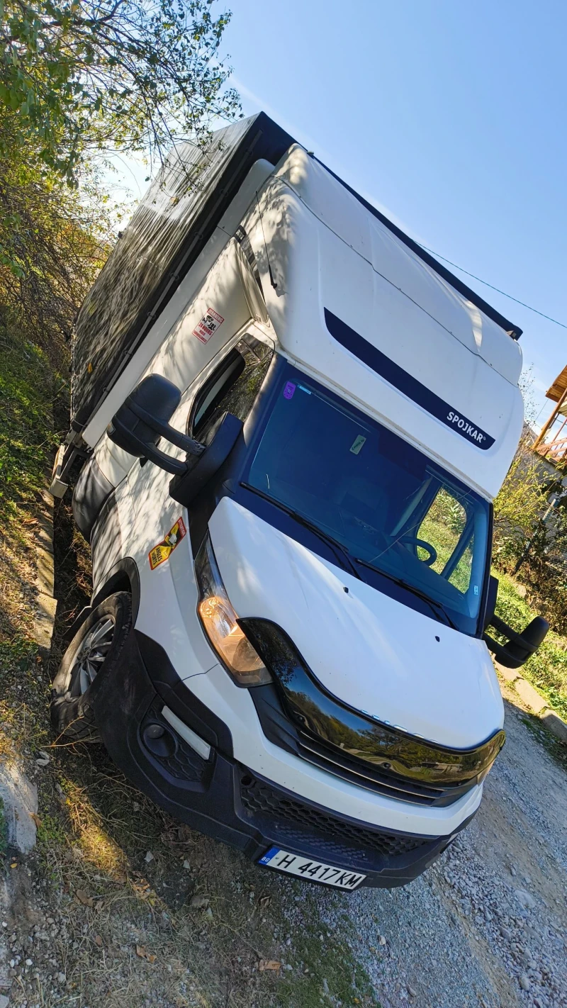 Iveco 35S18 2019 г, Двойна кабина 10 пал.автом. с падащ борд 
