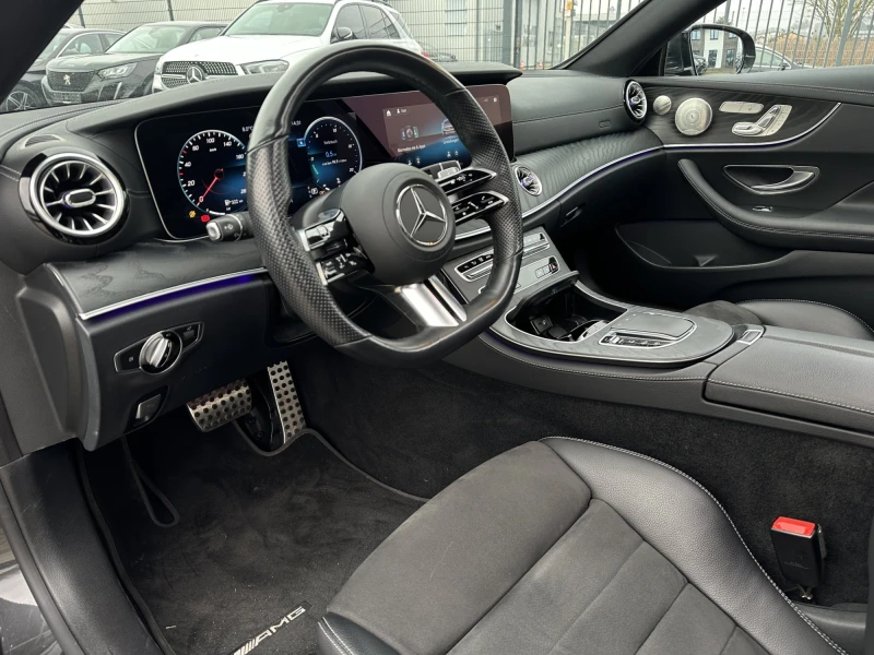 Mercedes-Benz E 220 AMG/194HP/NAVI/CAM/LED/PANO/TSR/TRG3, снимка 10 - Автомобили и джипове - 49301794