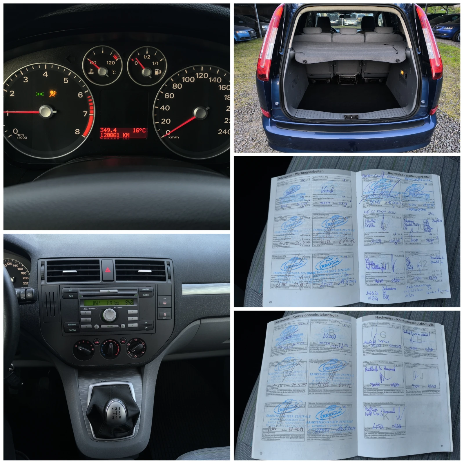 Ford C-max FACE LIFT-1.8i-125��-��������-���������-120 000��. | Mobile.bg � ����������� 17