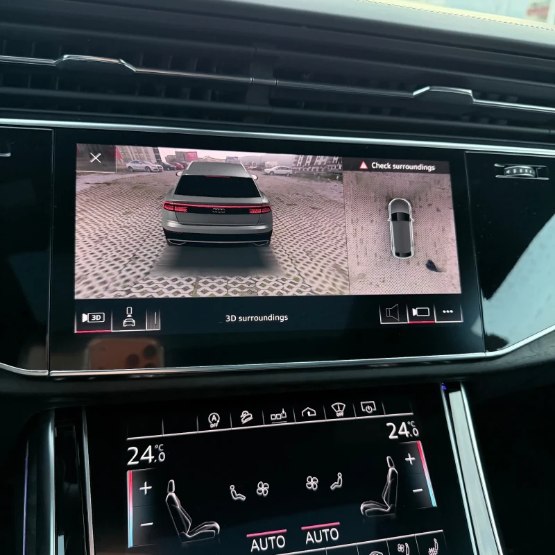Audi Q8 55TFSI Вакуум * B&O* Обдухване* Pano* 360 Каско , снимка 14 - Автомобили и джипове - 52484674