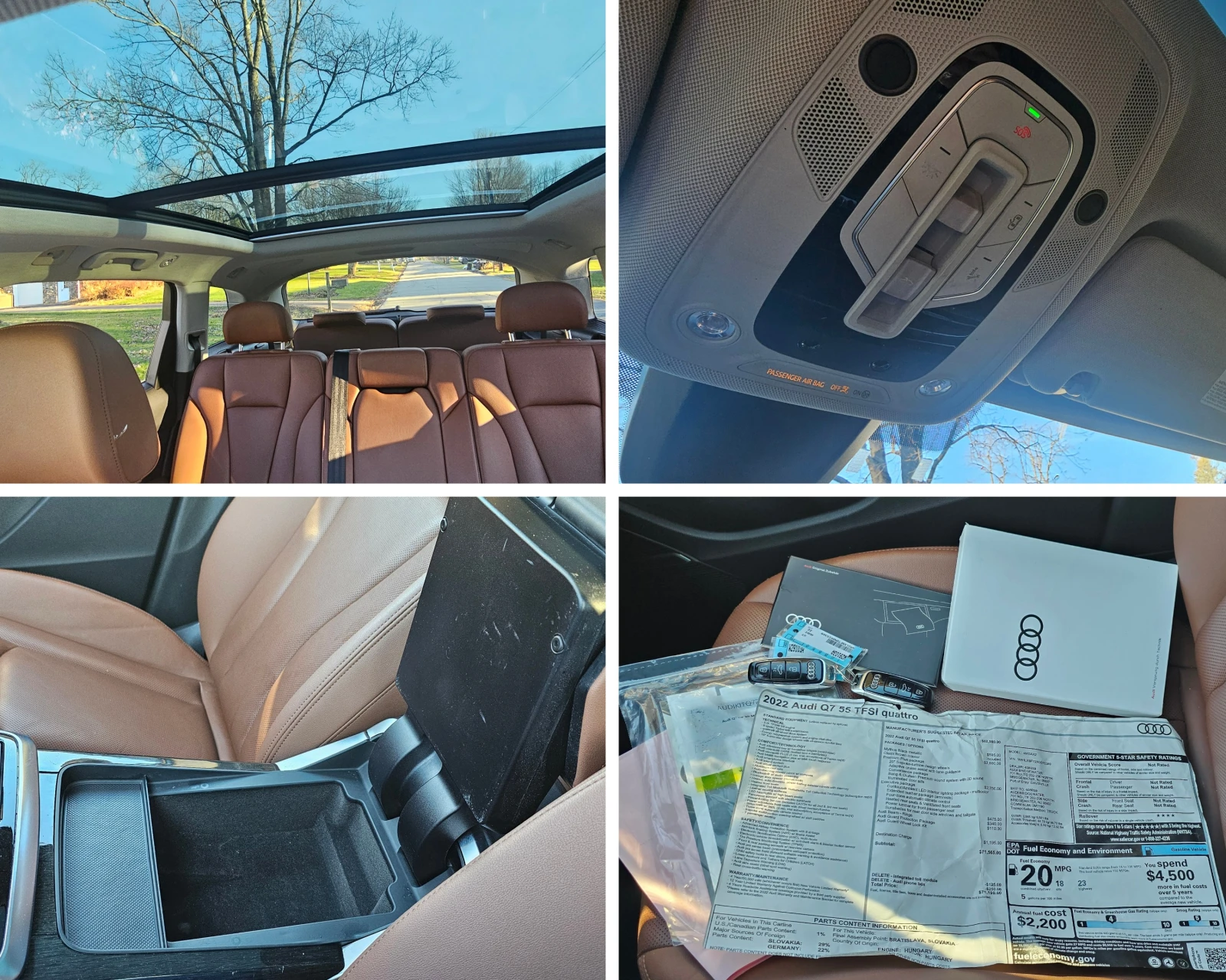 Audi Q7 55TFSI CARFAX Нов внос САЩ, снимка 12 - Автомобили и джипове - 53709444