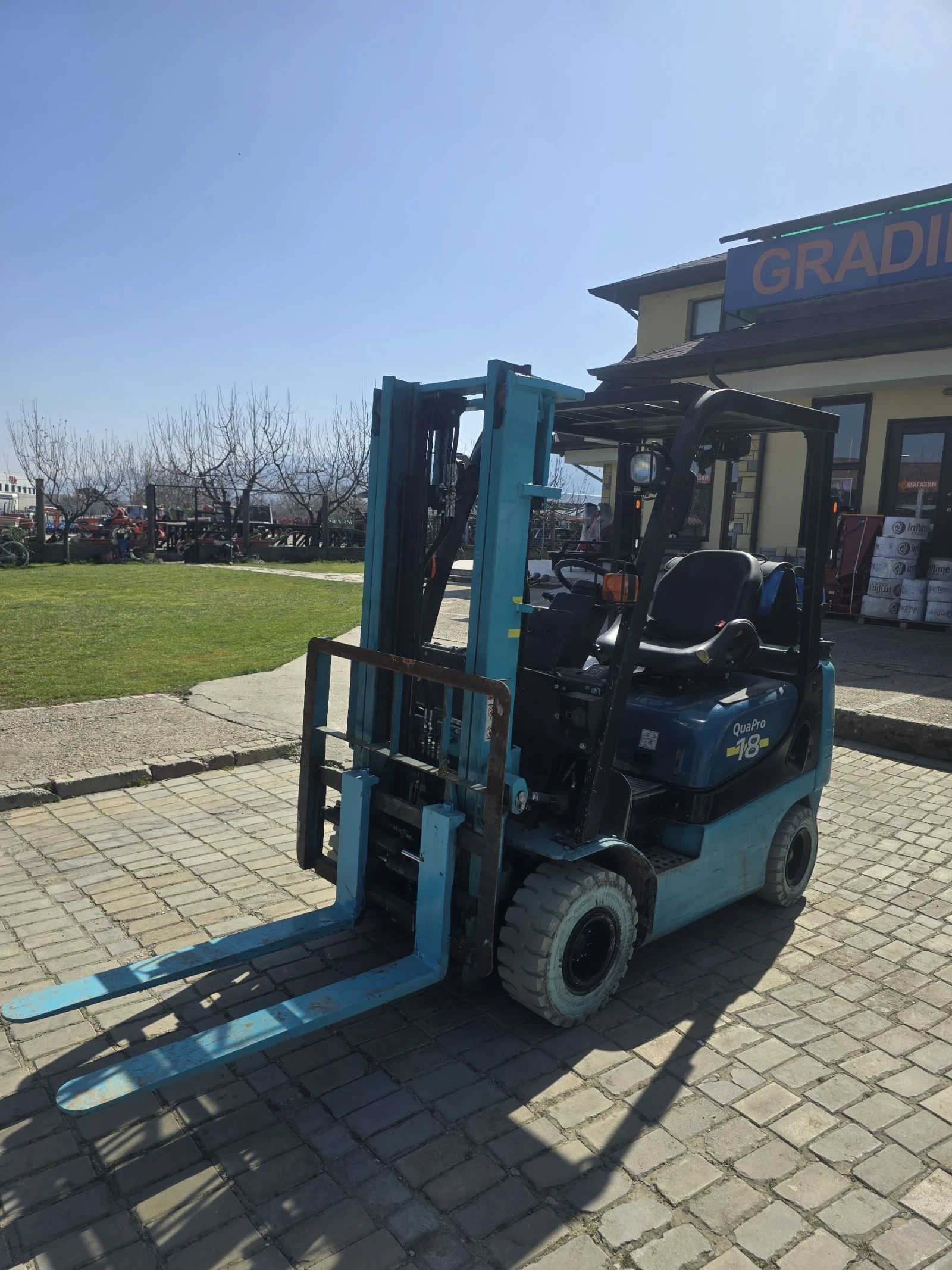 Мотокар Yale Бинзин, газ ! Виличен изравнител !, снимка 3 - Индустриална техника - 53836646