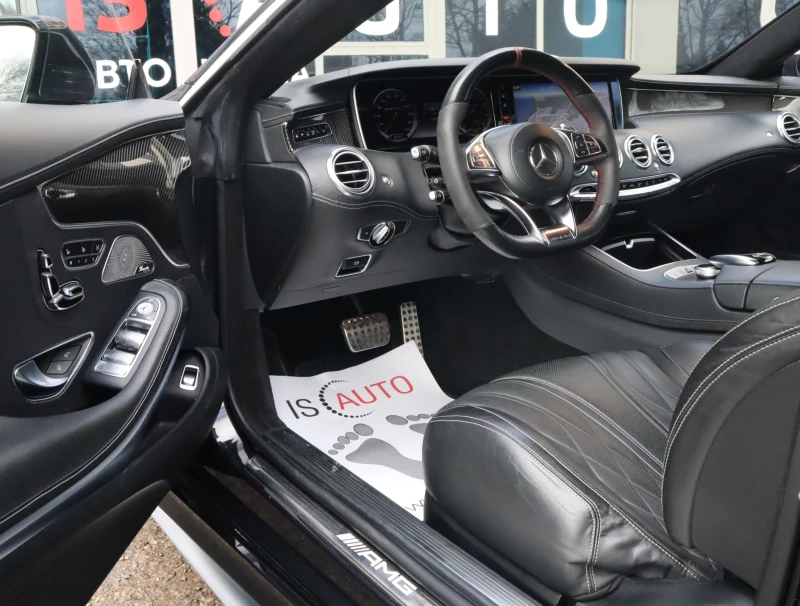 Mercedes-Benz S 63 AMG 4Matic/Burmester/HuD/Carbon/Night/Камера 360/Керам, снимка 7 - Автомобили и джипове - 52485856