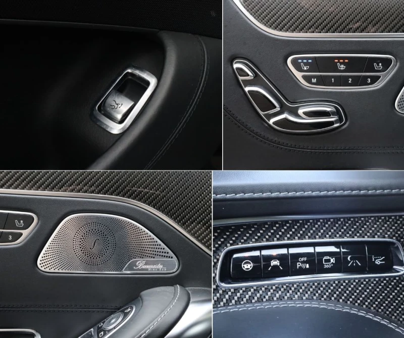 Mercedes-Benz S 63 AMG 4Matic/Burmester/HuD/Carbon/Night/Камера 360/Керам, снимка 13 - Автомобили и джипове - 52485856
