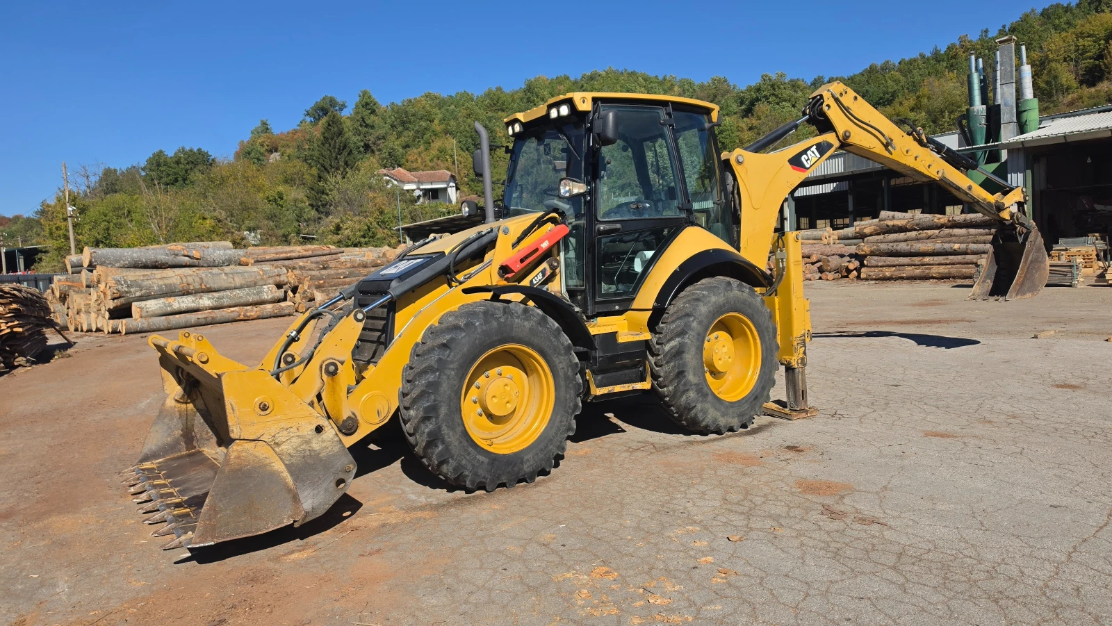 Багер Cat 434F, снимка 2 - Индустриална техника - 56345546