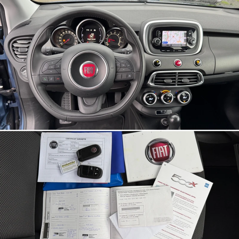 Fiat 500X 1.4i АВТОМАТИК! Внос ШВЕЙЦАРИЯ!PDC, TEL, NAVI, KLG, снимка 17 - Автомобили и джипове - 53029674
