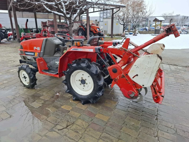 Трактор Yanmar F 18, челен товарач и фреза, снимка 4 - Селскостопанска техника - 48690970