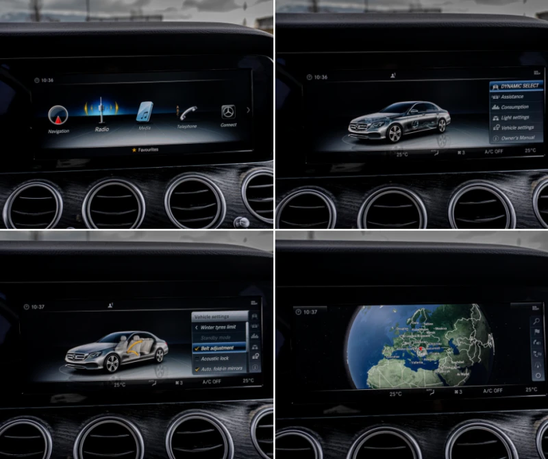 Mercedes-Benz E 220 CDI-ПЕРФЕКТЕН-6М.ГАРАНЦИЯ-РЕАЛНИ КМ., снимка 13 - Автомобили и джипове - 53382344