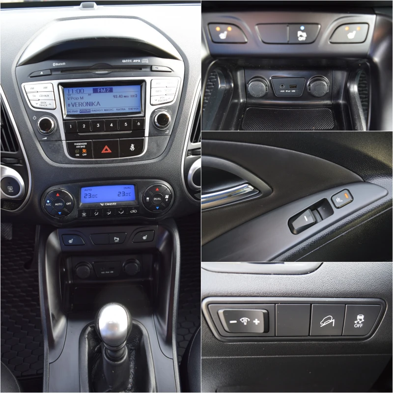 Hyundai IX35 1.7 crdi* Euro5B* Полукожа* Подгрев* 6 Скорости* , снимка 13 - Автомобили и джипове - 52840122