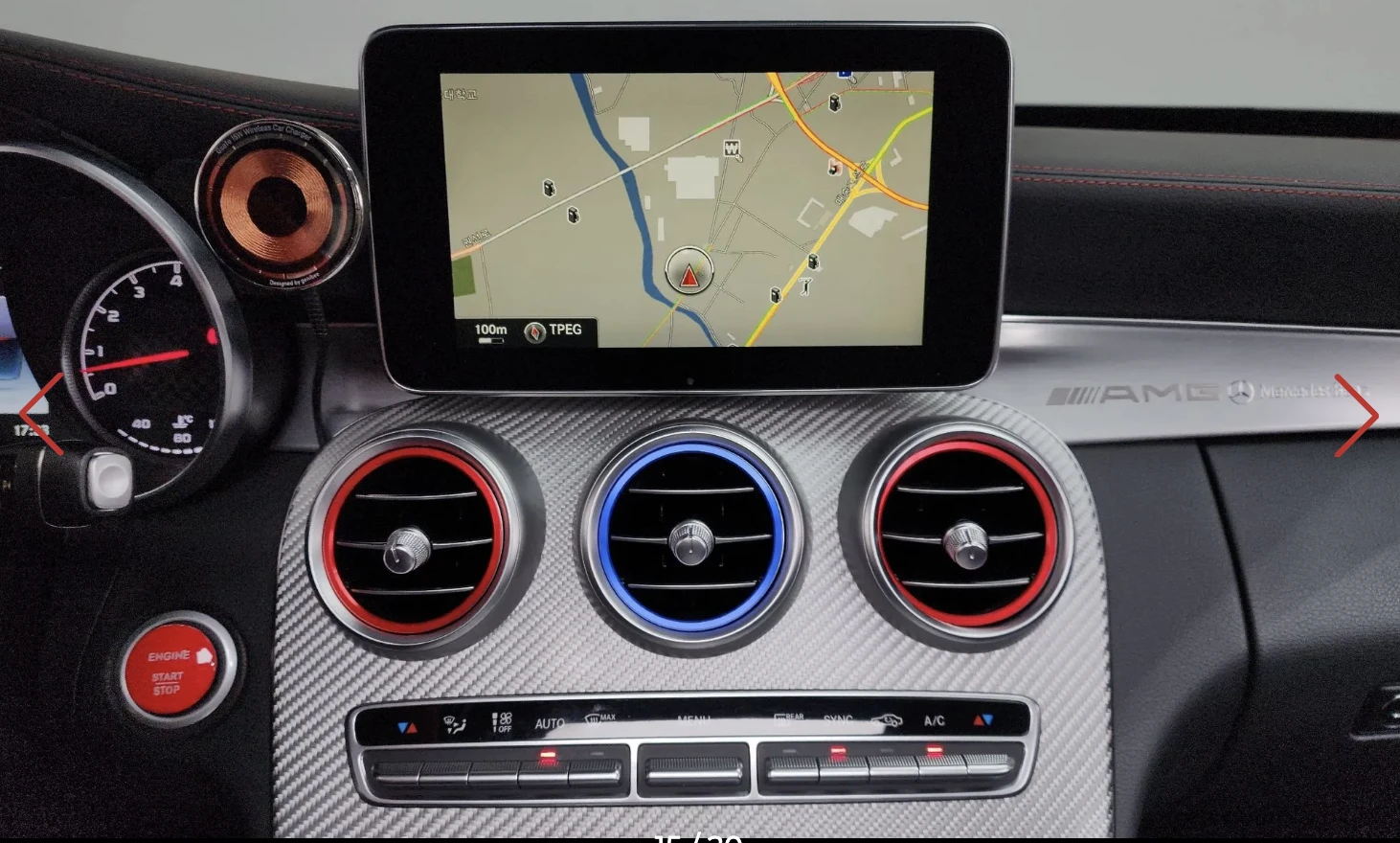 Mercedes-Benz C 450 AMG 4MATIC* BURMESTER* ХЕДЪП* ПОДГРЕВ* ОБДУХВАНЕ* 360К - изображение 9