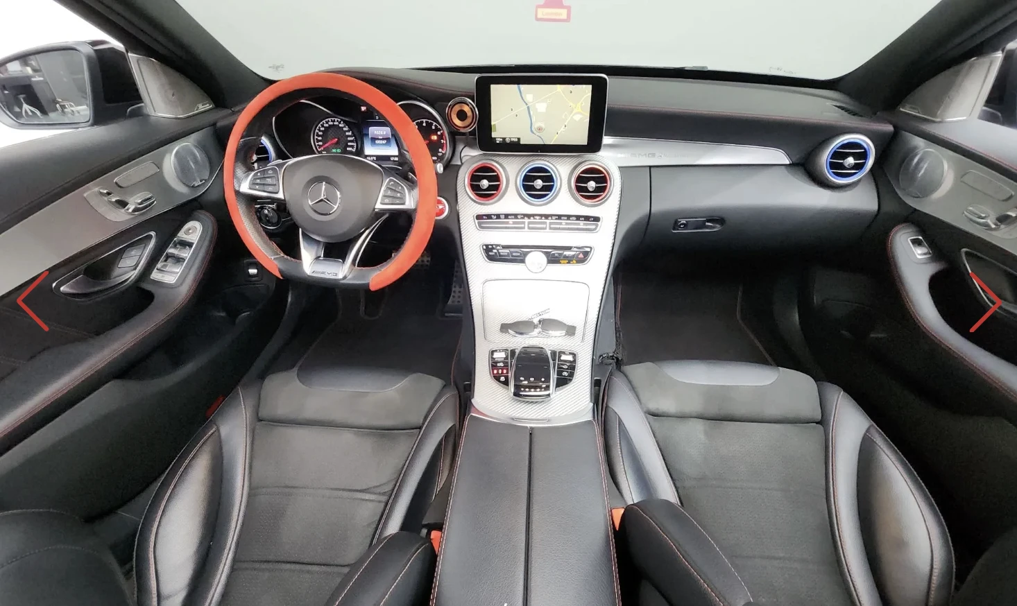 Mercedes-Benz C 450 AMG 4MATIC* BURMESTER* ХЕДЪП* ПОДГРЕВ* ОБДУХВАНЕ* 360К - изображение 7