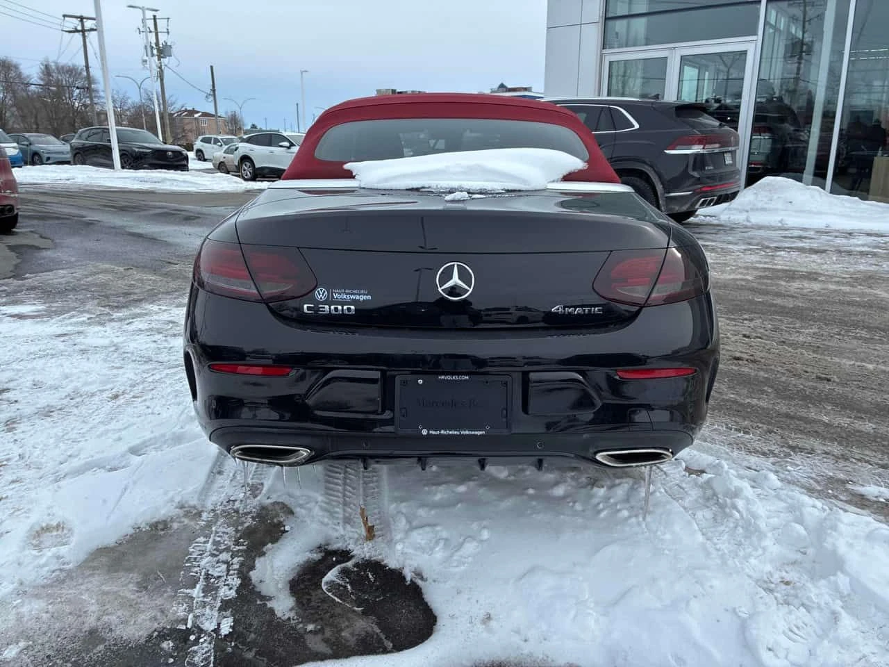 Mercedes-Benz C 300 CARFAX/Клип/Червена кожа/Подгрев/Обдух/360 камера - изображение 5