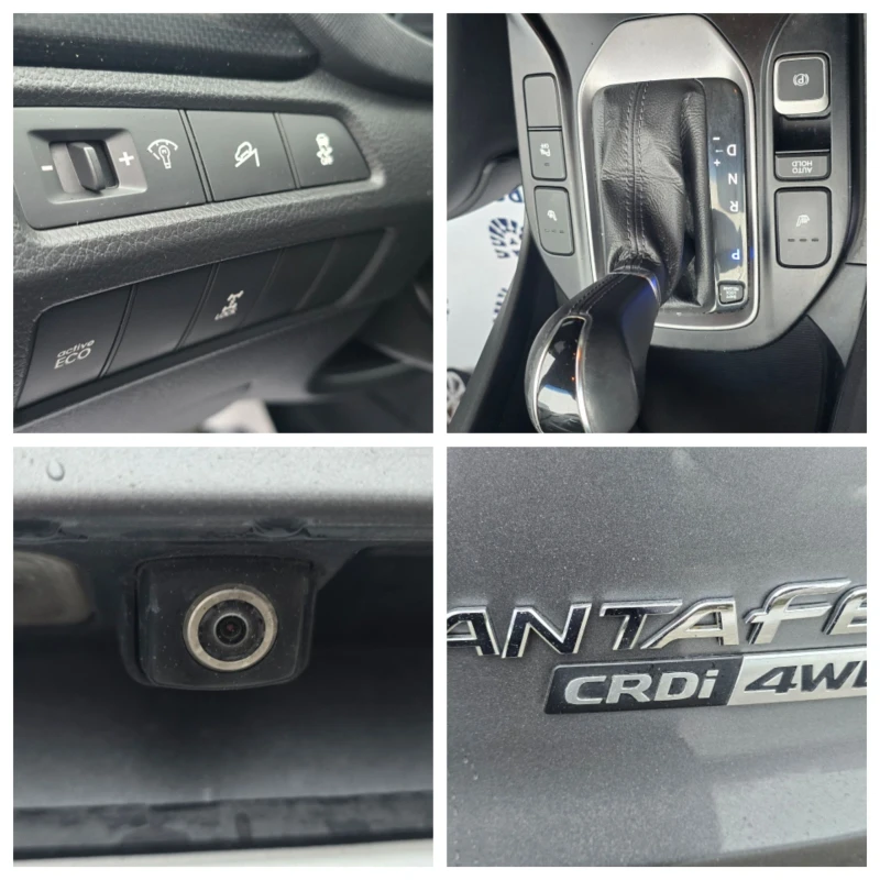 Hyundai Santa fe 2.2 197к.с.ЛИЗИНГ/АВТОМАТ/КАМЕРА/4?4, снимка 13 - Автомобили и джипове - 52894195