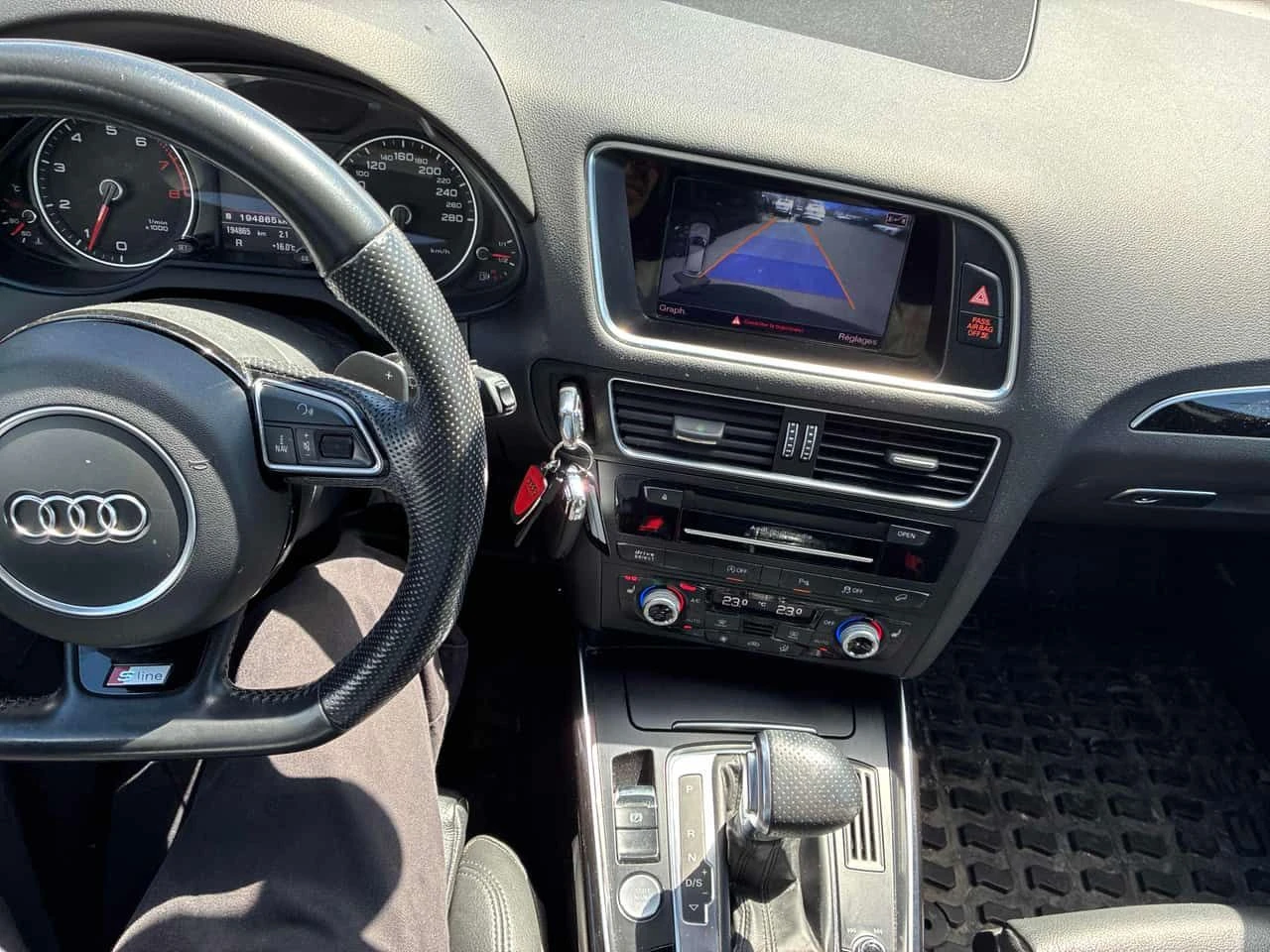 Audi Q5  3.0T Technik S-LINE | PANO | ПОДГРЕВИ , снимка 10 - Автомобили и джипове - 54642669