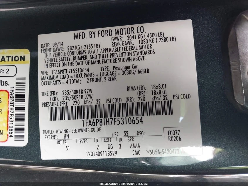 Ford Mustang 2.3l Ecoboost, снимка 9 - Автомобили и джипове - 54655741