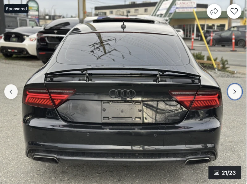 Audi A7 3.0T* MATRIX* BANG* OLUFSEN* ПОДГРЕВ* ОБДУХВАНЕ* К, снимка 6 - Автомобили и джипове - 52670556