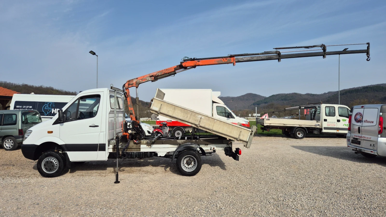 Mercedes-Benz Sprinter 516 * САМОСВАЛ* КРАН* 4Х4* 3.5т.ШВЕЙЦАРИЯ* , снимка 3 - Бусове и автобуси - 54151814