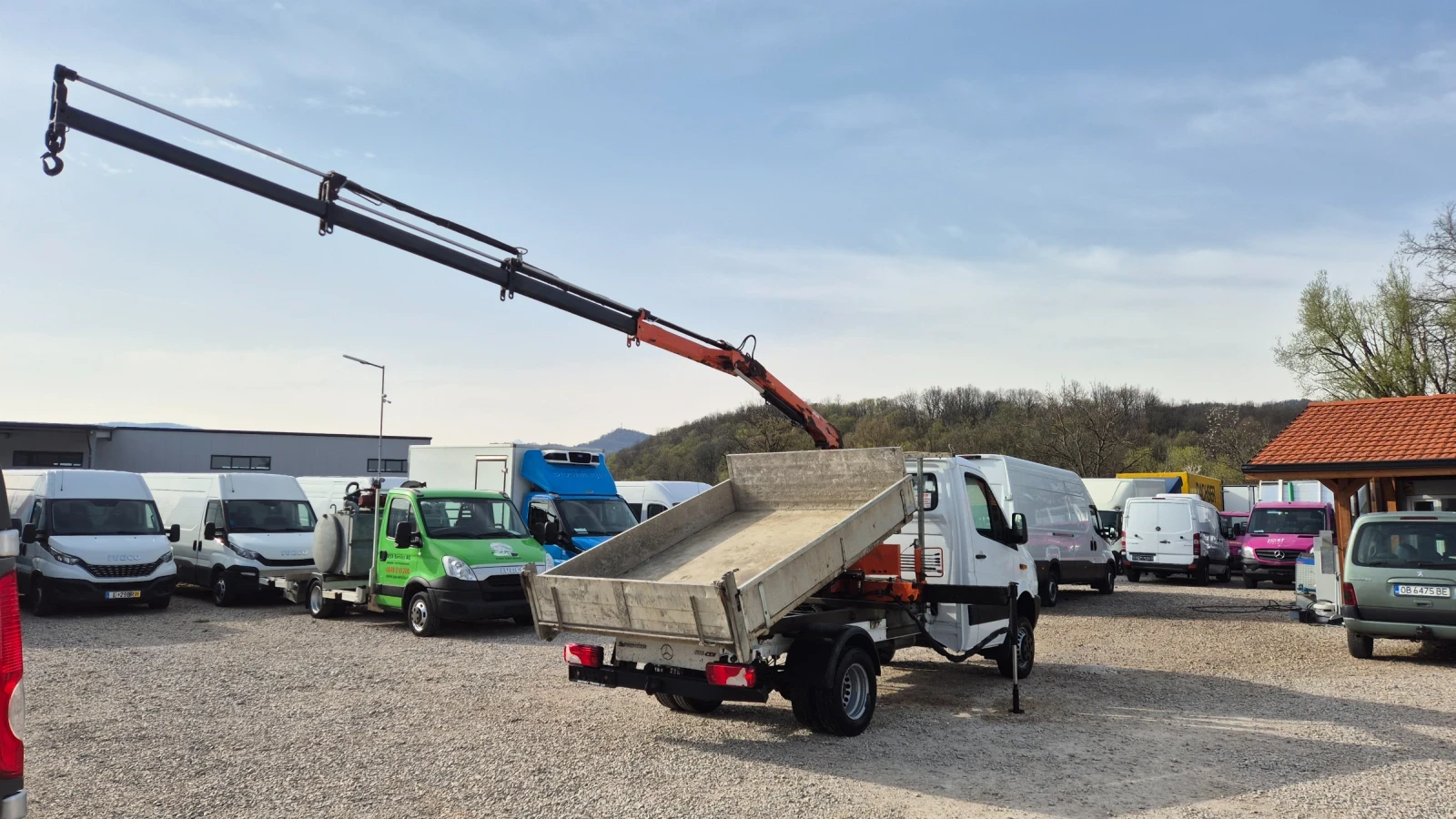 Mercedes-Benz Sprinter 516 * САМОСВАЛ* КРАН* 4Х4* 3.5т.ШВЕЙЦАРИЯ* , снимка 4 - Бусове и автобуси - 54151814
