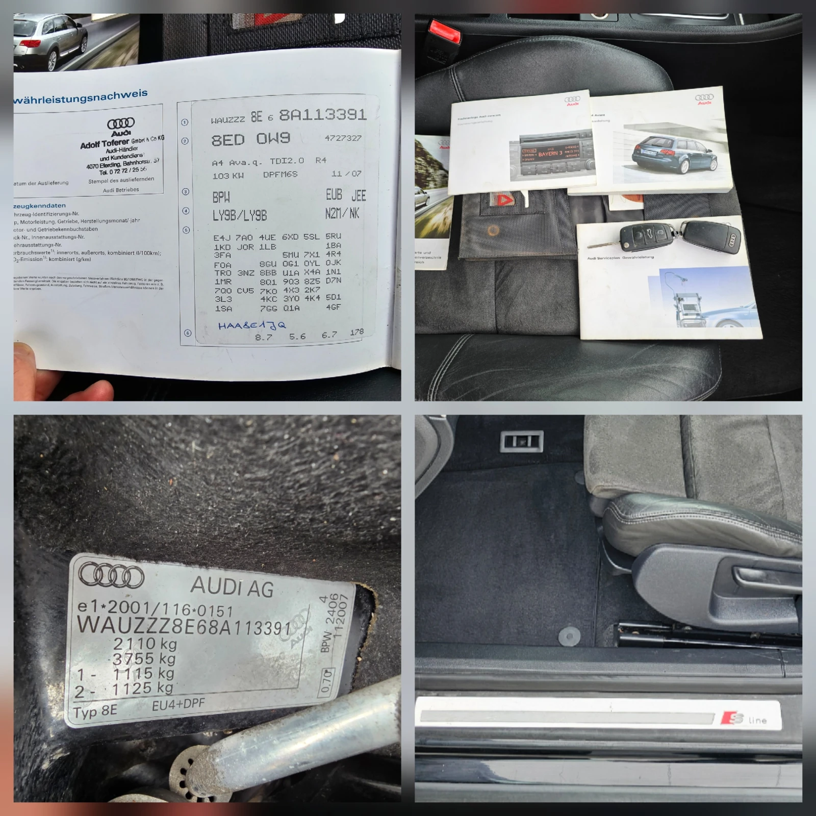Audi A4 2.0 TDI .Quattro S-Line.190000km, снимка 16 - Автомобили и джипове - 54406302