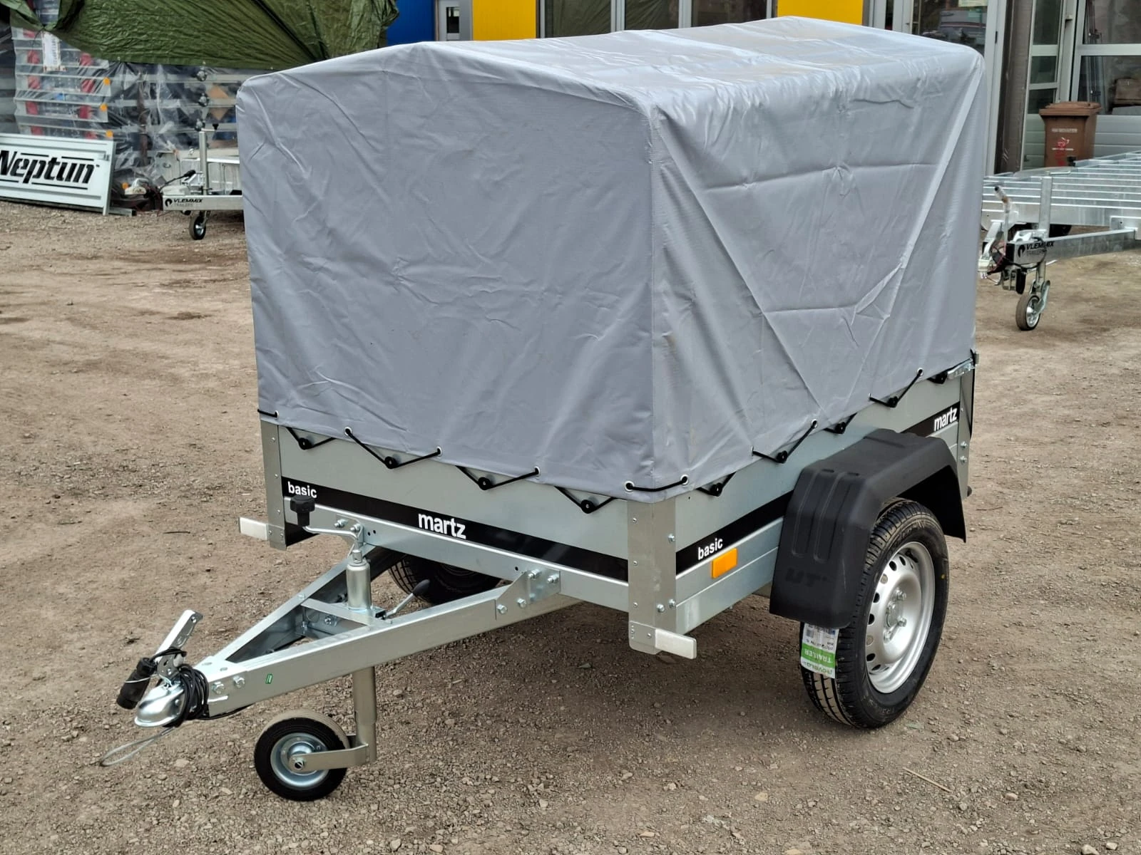 За автомобил ТЕМА MARTZ BASIC 150 + ШПРИГЛИ И БРЕЗЕНТ H80, снимка 7 - Ремаркета - 54154804