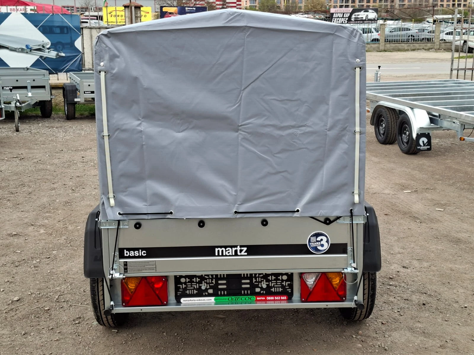 За автомобил ТЕМА MARTZ BASIC 150 + ШПРИГЛИ И БРЕЗЕНТ H80, снимка 4 - Ремаркета - 54154804