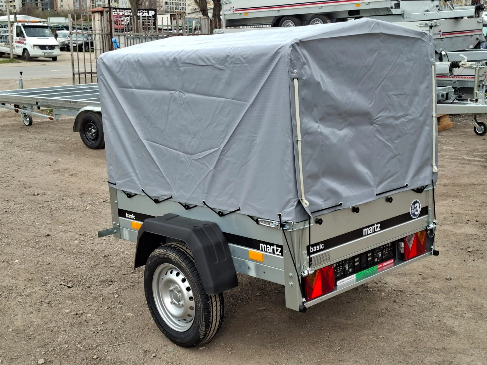 За автомобил ТЕМА MARTZ BASIC 150 + ШПРИГЛИ И БРЕЗЕНТ H80, снимка 5 - Ремаркета - 54154804