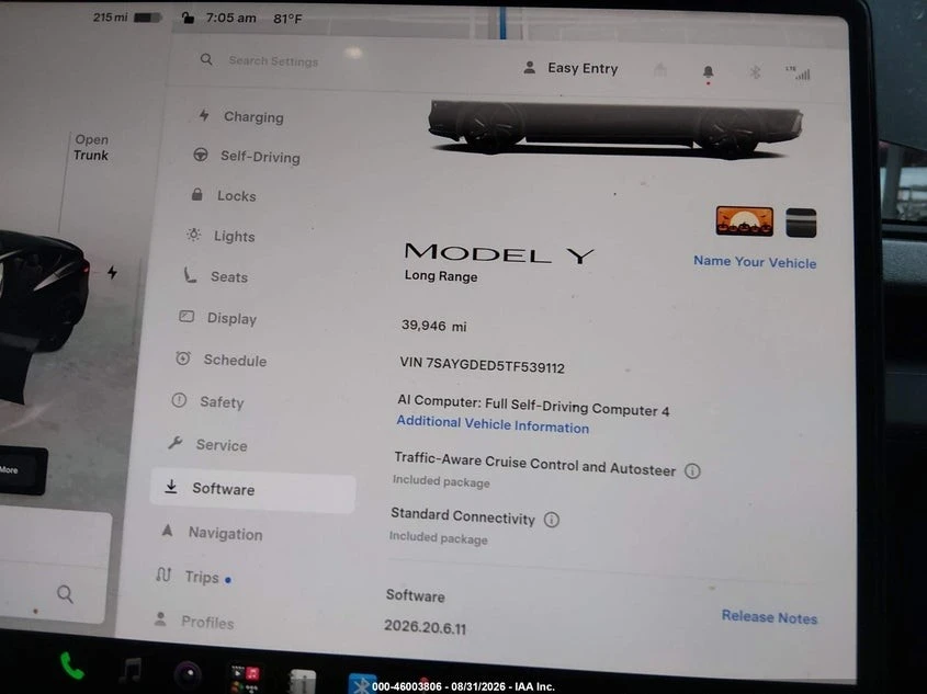 Tesla Y Juniper Long Range RWD, снимка 11 - Автомобили и джипове - 56532238
