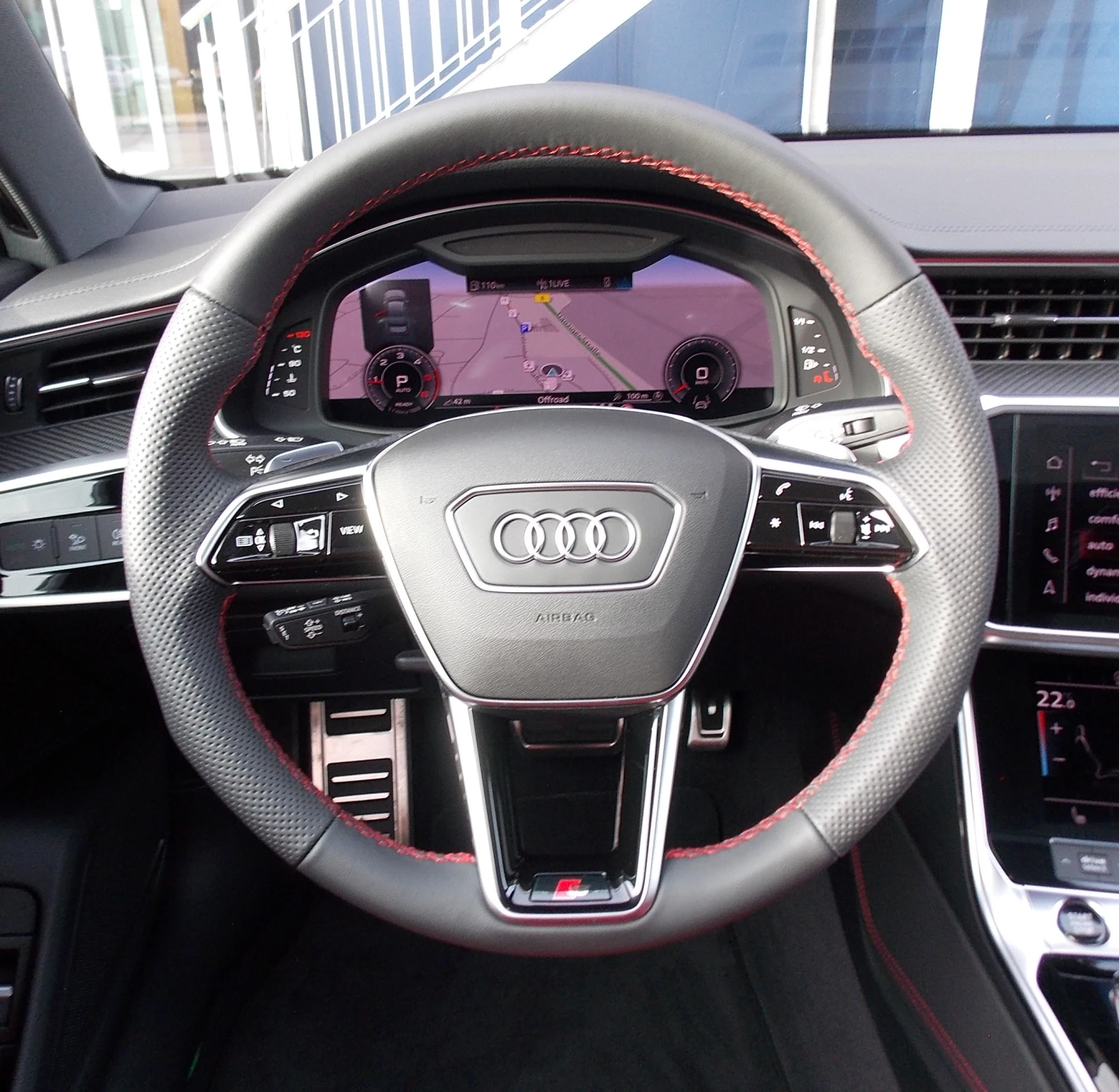 Audi A6 40TDI/204HP/SLINE/360/PANO/QUATTRO/ACC/KLESS/466z, снимка 8 - Автомобили и джипове - 54821973