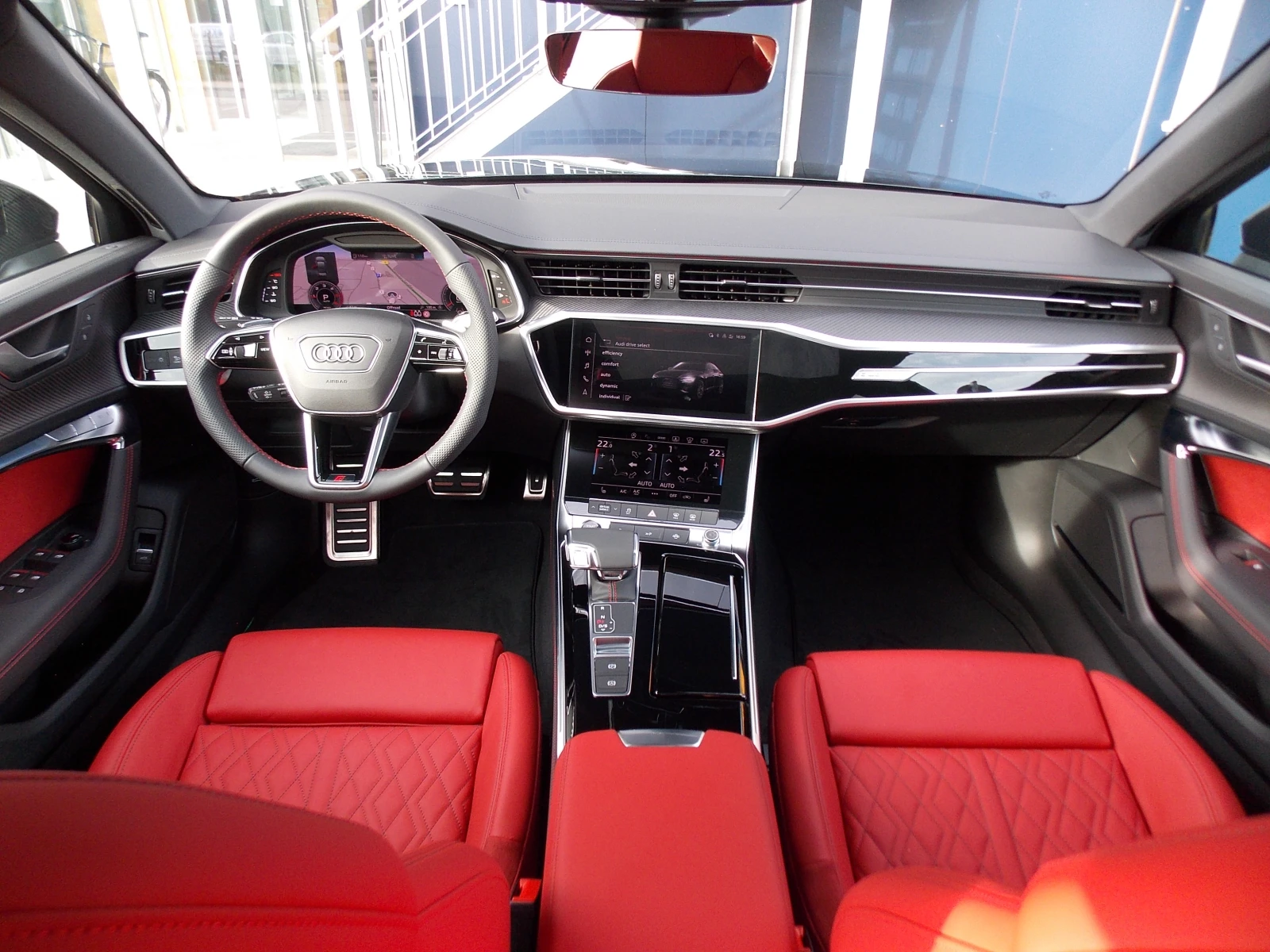 Audi A6 40TDI/204HP/SLINE/360/PANO/QUATTRO/ACC/KLESS/466z, снимка 9 - Автомобили и джипове - 54821973
