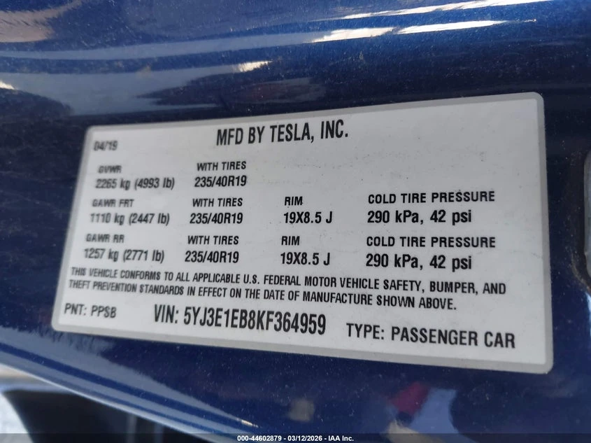 Tesla Model 3 Long Range/Performance, снимка 9 - Автомобили и джипове - 54295689