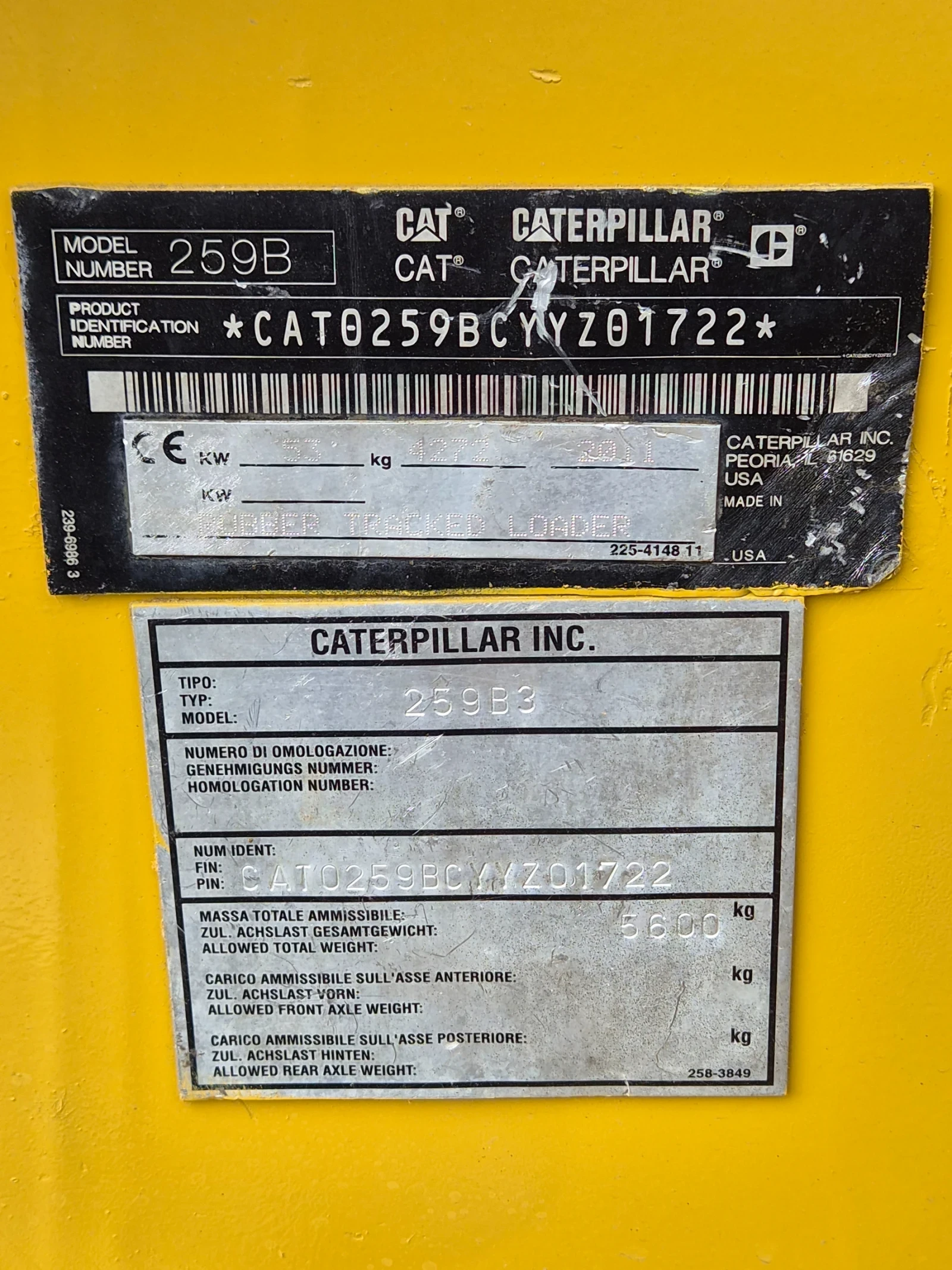 Мини челни товарачи Cat 259 B/4.2т/Клима/Камера/Хидр.бързосмяна/Затворен, снимка 17 - Индустриална техника - 55388265