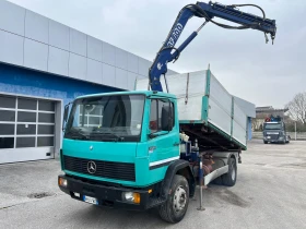 Mercedes-Benz 1320 Тристранен самосвал + Кран Ferrari | Auto.bg — изображение 3