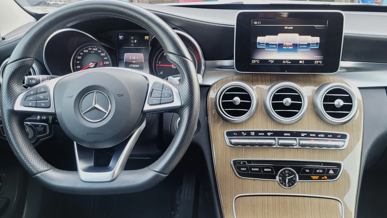 Mercedes-Benz C 250 179хкм-AMG-9g-Distr-Keyless-Germany-Пълна история!, снимка 11 - Автомобили и джипове - 54490024