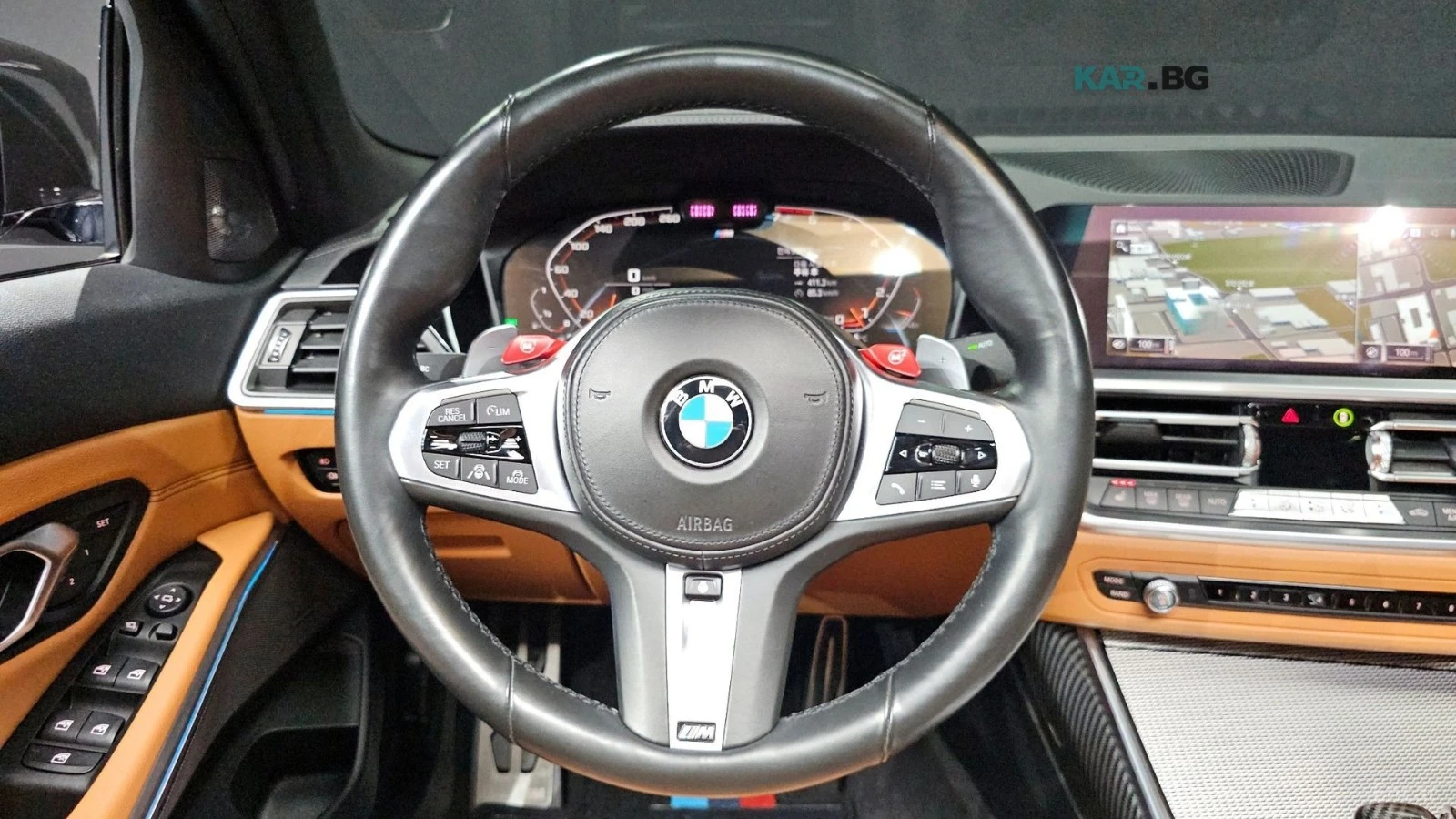 BMW 330 M SPORT* КОЖА* ПОДГРЕВ* HEADUP* 360* PANO, снимка 13 - Автомобили и джипове - 54973006