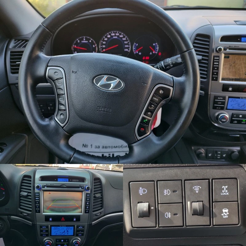 Hyundai Santa fe 2.2CRDI-197кс-4х4-НАВИ-КОЖА-ФЕЙСЛИФТ, снимка 17 - Автомобили и джипове - 47702332