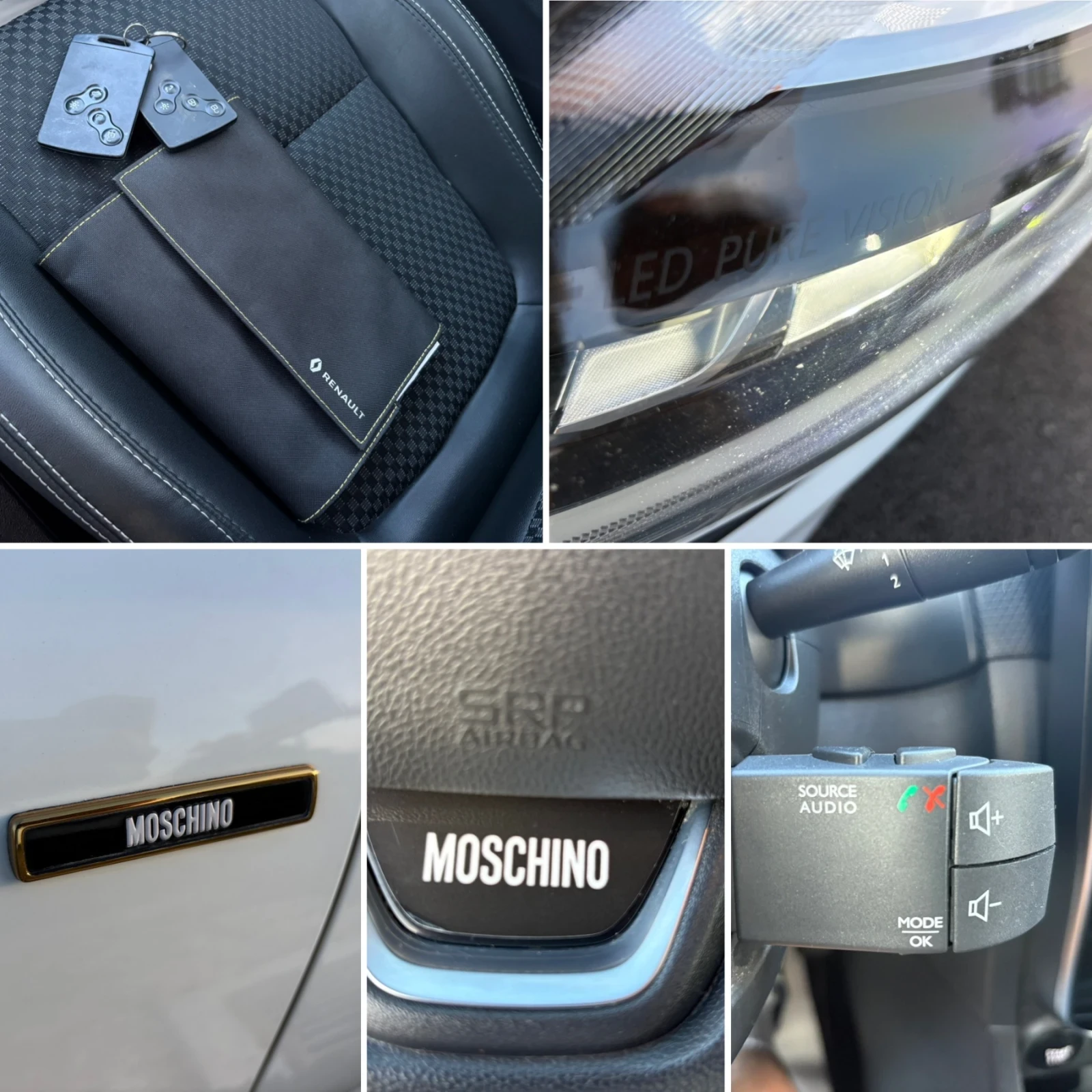 Renault Clio ГАЗ MOSCHINO Full LED Камера Кожа Нави EURO6C, снимка 16 - Автомобили и джипове - 55304714