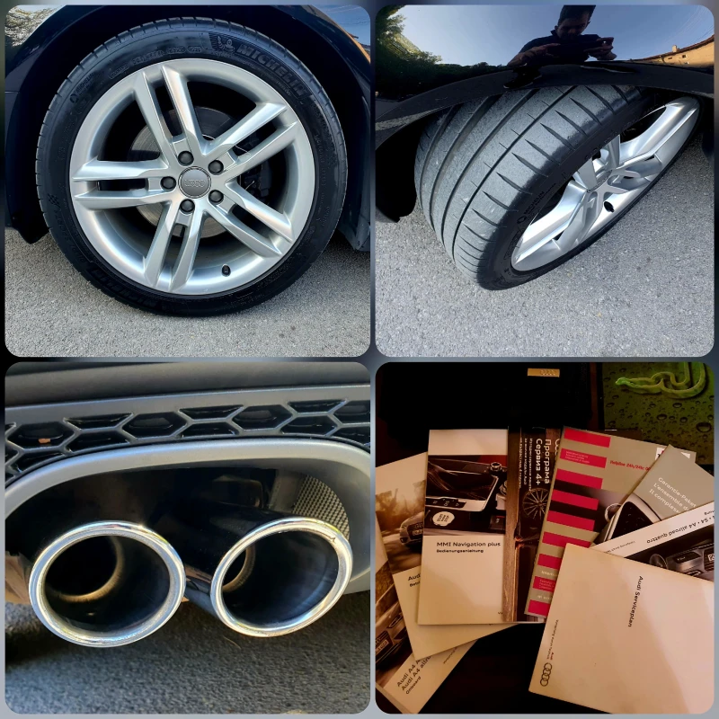 Audi A4 S-line Quattro 2.0TDI-177Hp Euro5b Service history, снимка 17 - Автомобили и джипове - 51673177