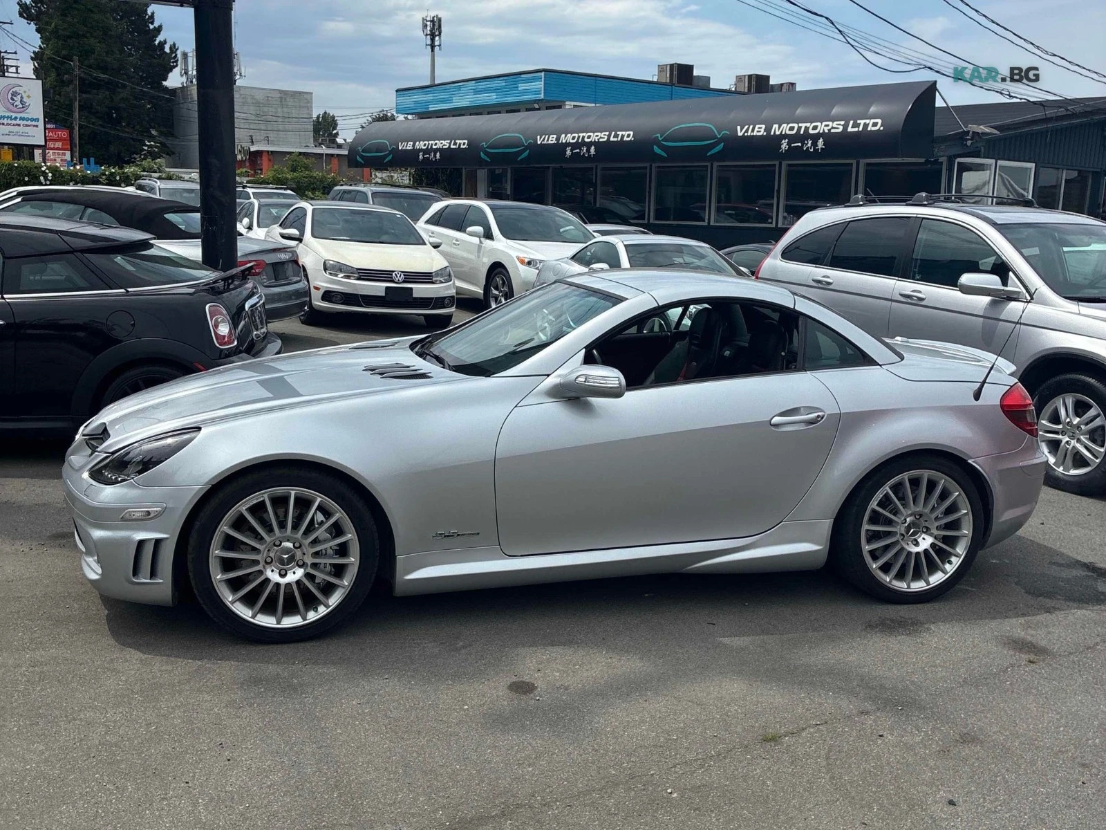 Mercedes-Benz SLK 55 AMG ЦЕНА ДО БЪЛГАРИЯ РЕГИСТРАЦИЯ & АВТОКРЕДИТ, снимка 3 - Автомобили и джипове - 55356009