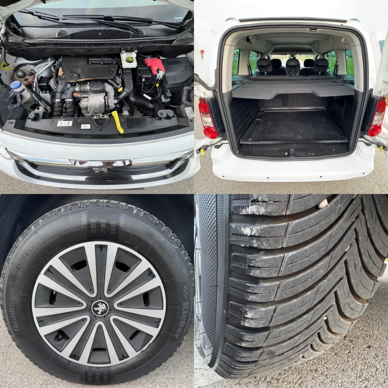 Peugeot Partner 1.6 HDI / NEW FACE / LED / PARKTRONIC / EURO 6, снимка 16 - Автомобили и джипове - 50405555