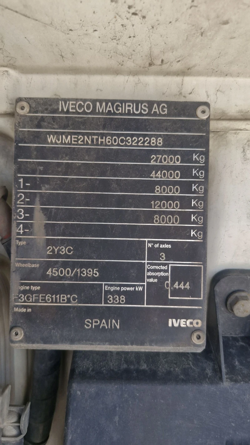 Iveco Stralis 26 460 EURO 6 6X2, снимка 13 - Камиони - 49594334