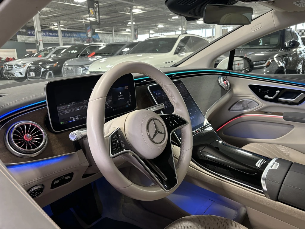 Mercedes-Benz EQS EQS450+ | SEDAN| CREAMLEATHER| BURMESTER| WOOD| AM, снимка 9 - Автомобили и джипове - 53986580