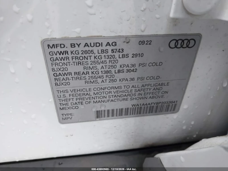 Audi SQ5 * PREMIUM TFSI QUATTRO TIPTRONIC * CARFAX * , снимка 9 - Автомобили и джипове - 53423450