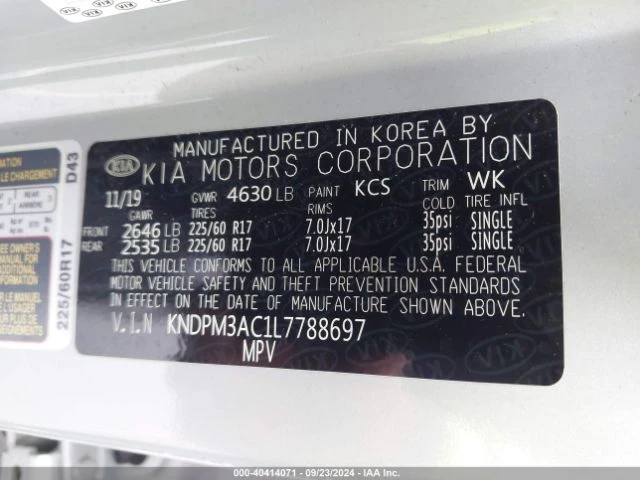 Kia Sportage 2.4L LX, снимка 9 - Автомобили и джипове - 47736950