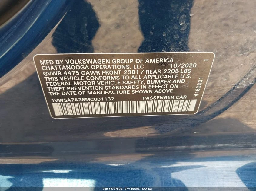 VW Passat 2.0L I-4 DI, DOHC, VVT, TURBO, 174HP Front Wheel | Mobile.bg   14