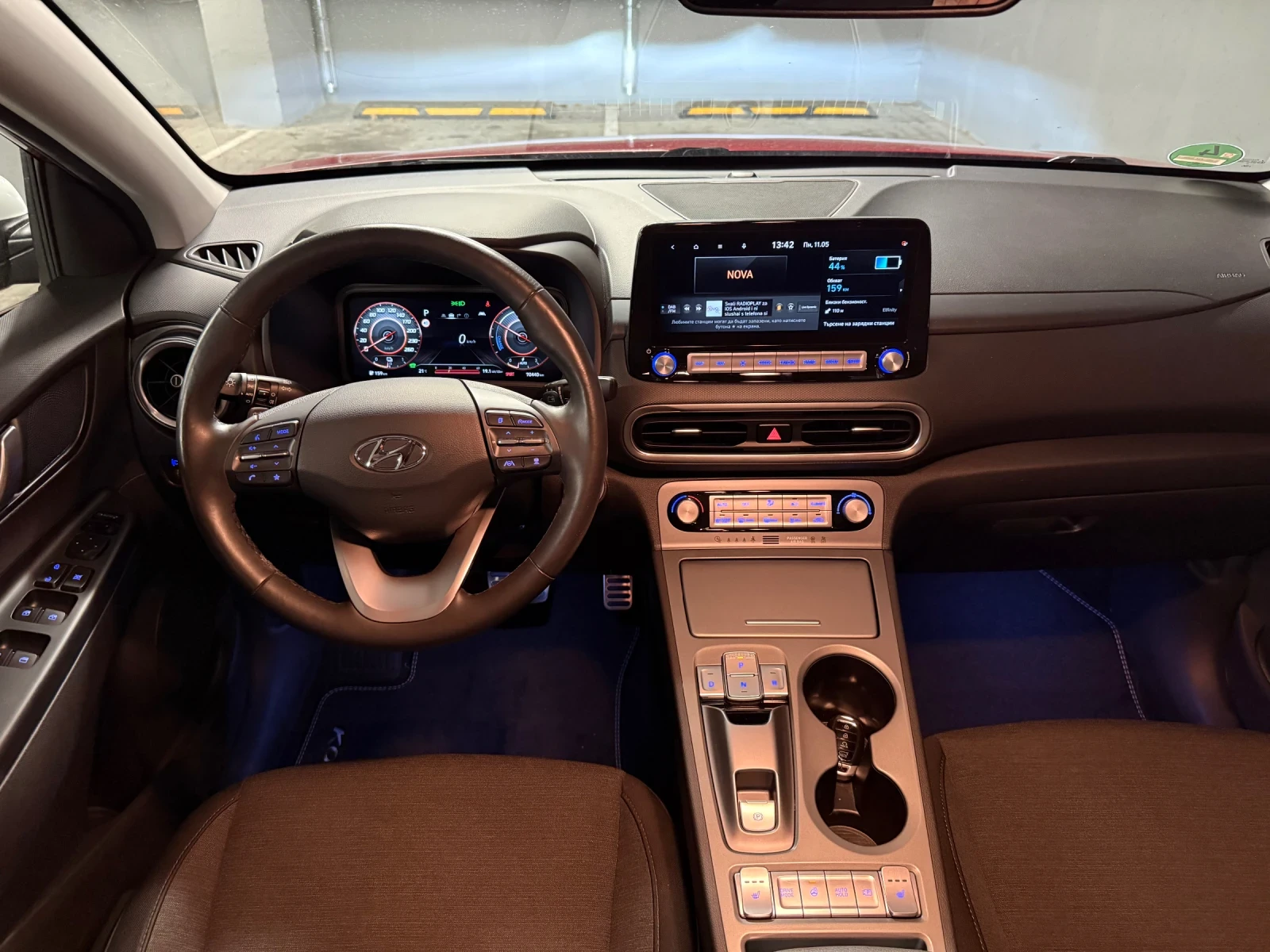 Hyundai Kona Trend FACE  64 kWh 204 hp Гаранция camera Bluelink, снимка 12 - Автомобили и джипове - 54508619